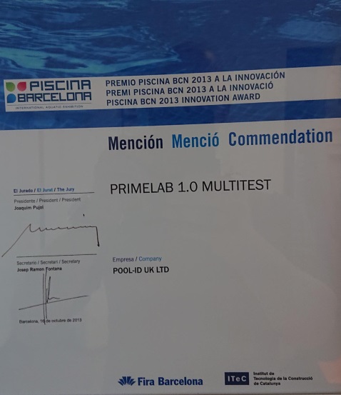 Piscina BCN 2013 Innovation Award Recommendation